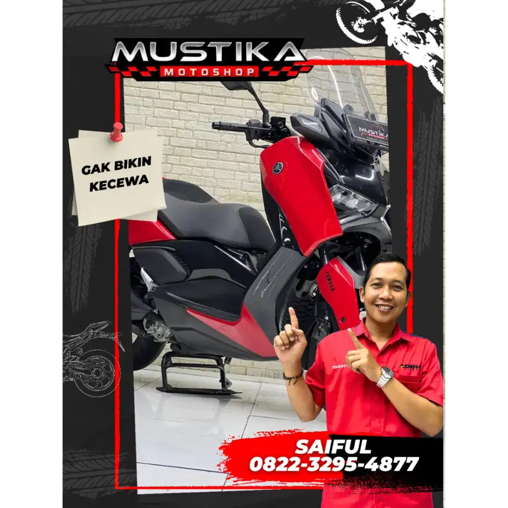 Odo 7rb Istimewa!!Yamaha X Max Connected 2023 Red Plat Jatim-Mustika