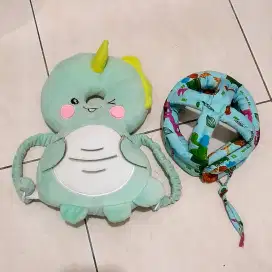 Bantal & helm pelindung kepala bayi utk belajar berjalan & merangkak