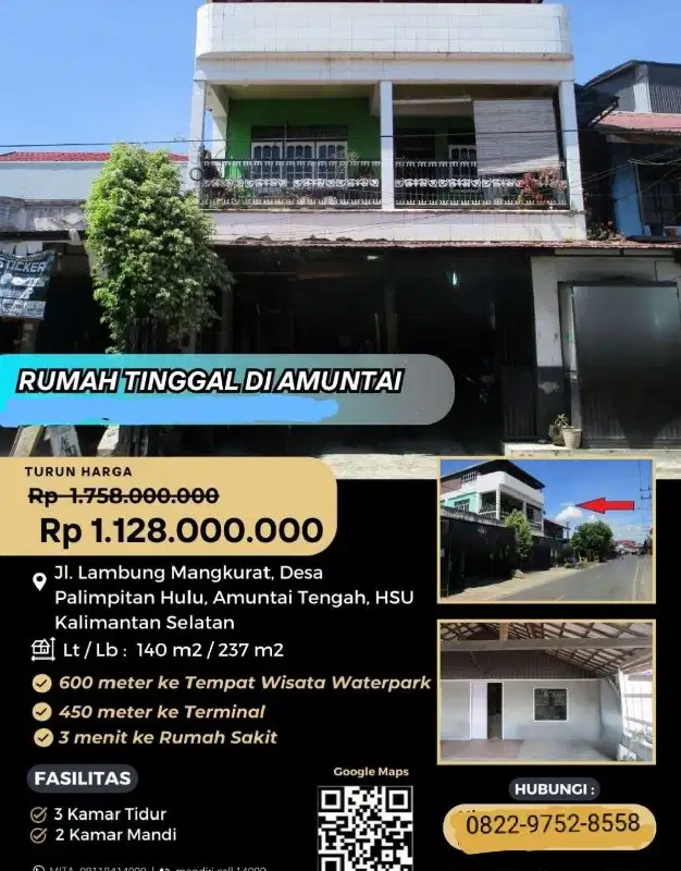 jual murah ruko melalui lelang negara