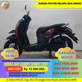 HONDA NEW SCOOPY SPORTY 2021 CASH/KREDIT DP MULAI 500RB AJA