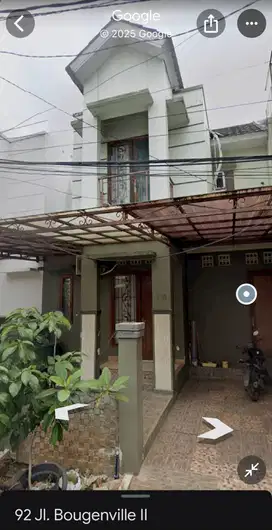Dikontrakkan tahunan rumah tinggal dua lantai di Jatibening, Bekasi