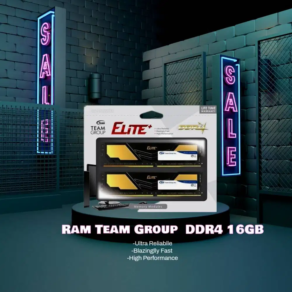 JUAL RAM TEAM ELITE GROUP  DDR4 16GB