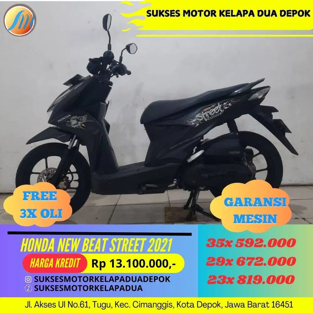 HONDA NEW BEAT STREET 2021 CASH/KREDIT DP MURAH SYARAT MUDAH