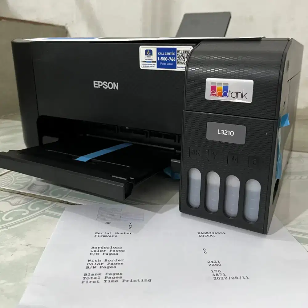 Epson L3210 siap pakai nozlle full garansi