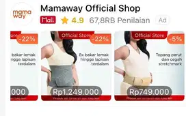 Korset melahirkan mamaway original