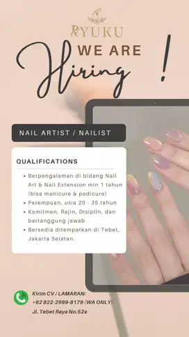 NAIL ARTIST RYUKU KOREAN SALON TEBET