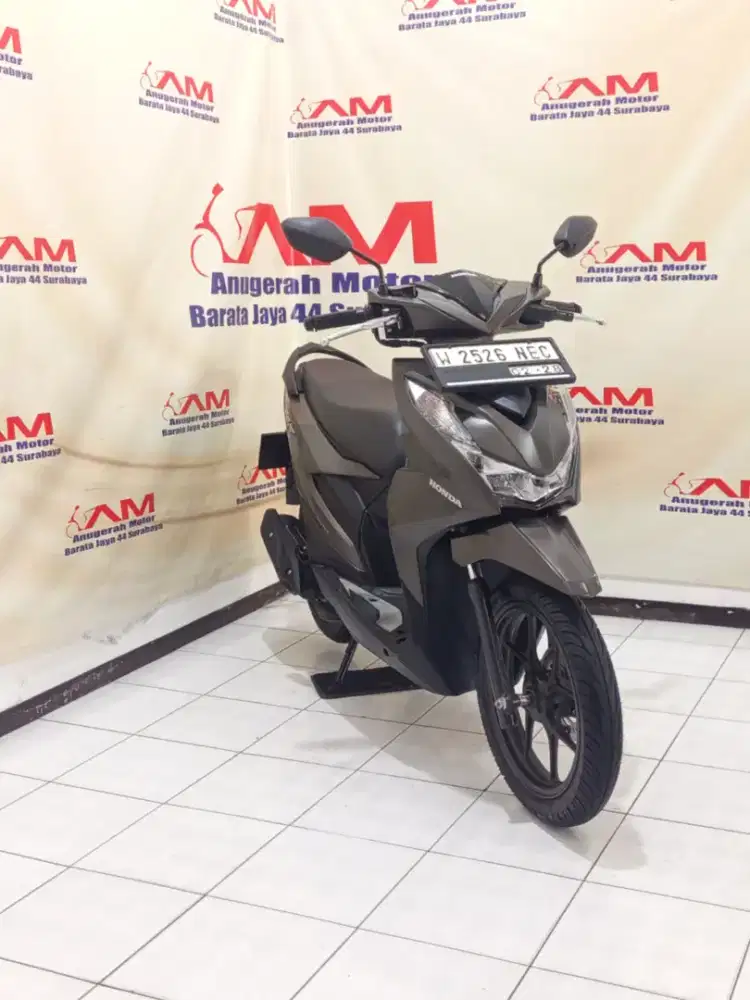 Unit superr Km 8 Ribu Honda Beat Deluxe tahun 2023 coklat doff