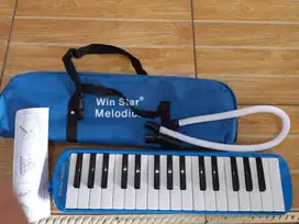 mainan anak pianika biru win star melodica