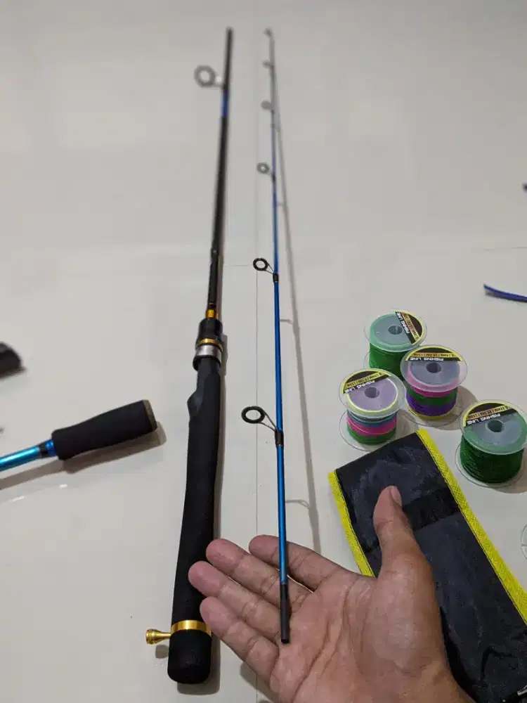 Joran pancing Carbon solid1.80 Meter bekas pakai Murah