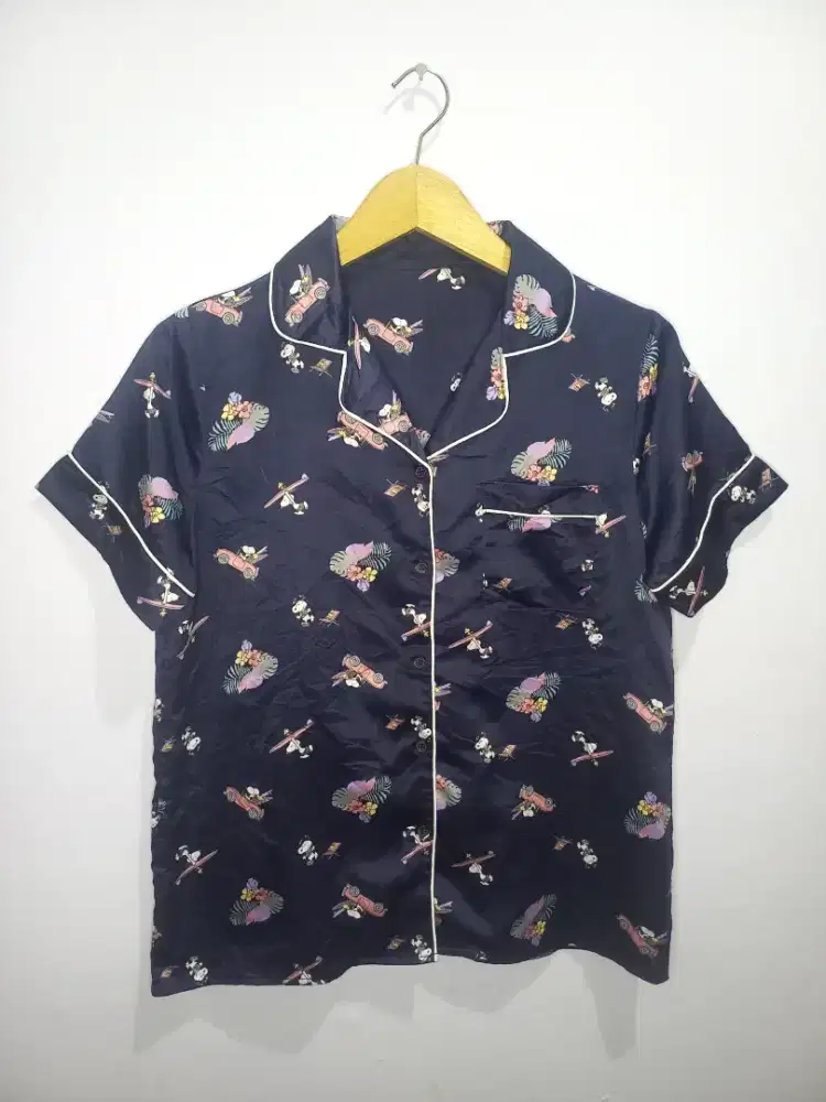 Atasan Baju Tidur Wanita Uniqlo x Snoopy
