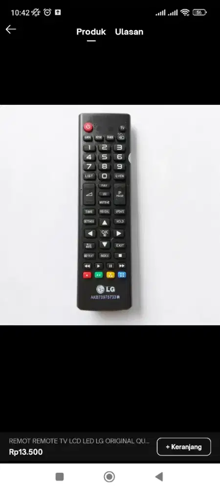 service tombol remot tv