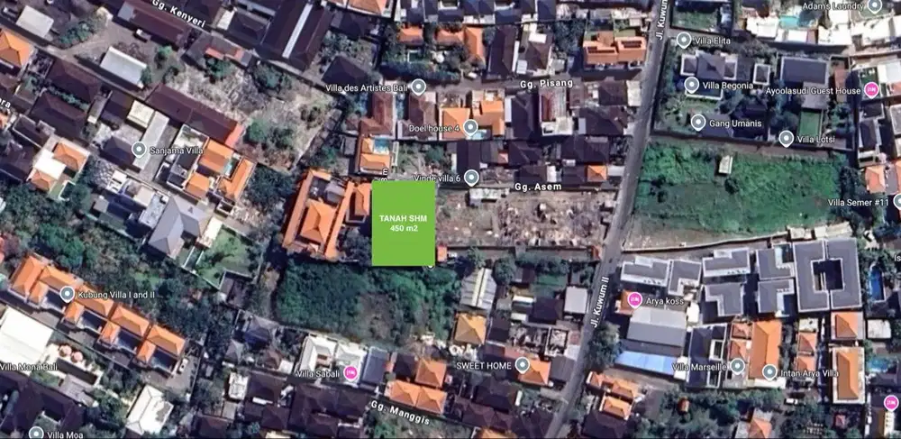 Dijual 5 Ares Tanah Murah di Kerobokan Bjr Kuwum, Kuta UtaraBALI