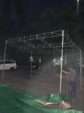 Tenda besi kalvanis