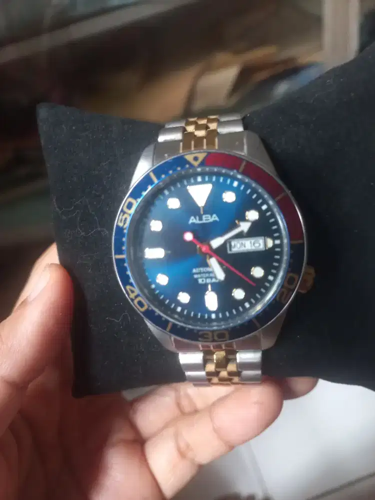 Jam tangan pria alba pepsi gold