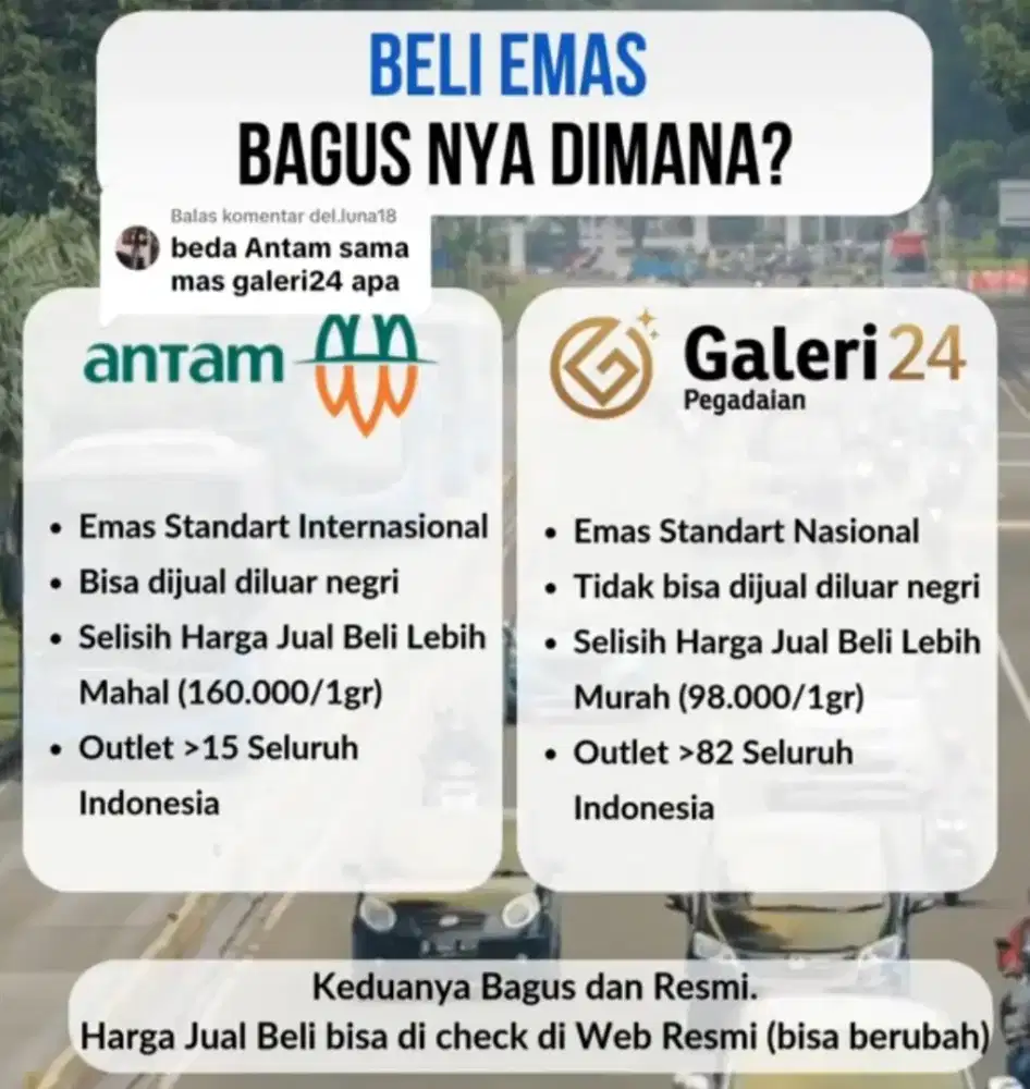 Emas galeri 24 1gr tahun 2025 logam mulya certyeye bisa cod