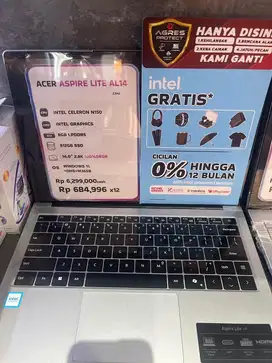 SEGAMPANG ITU CICILAN ACER ASPIRE LITE AL 14 CUKUP KTP SAJA