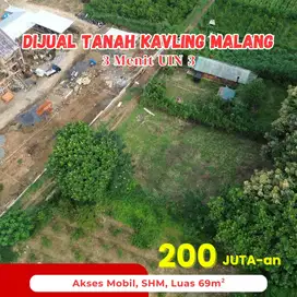 Kavling Siap Bangun, SHM, 1 Menit Kampus UIN Kedokteran Malang