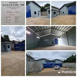 Disewakan Gudang 2 Unit Pinggir Jalan Strategis