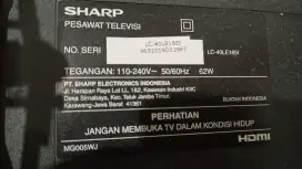 TV Sharp LC-40LE185I [ Kondisi Mati ]
