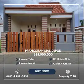 Ready stok 2 kamar tidur di depok,kubah emas cinere,pancoranmas