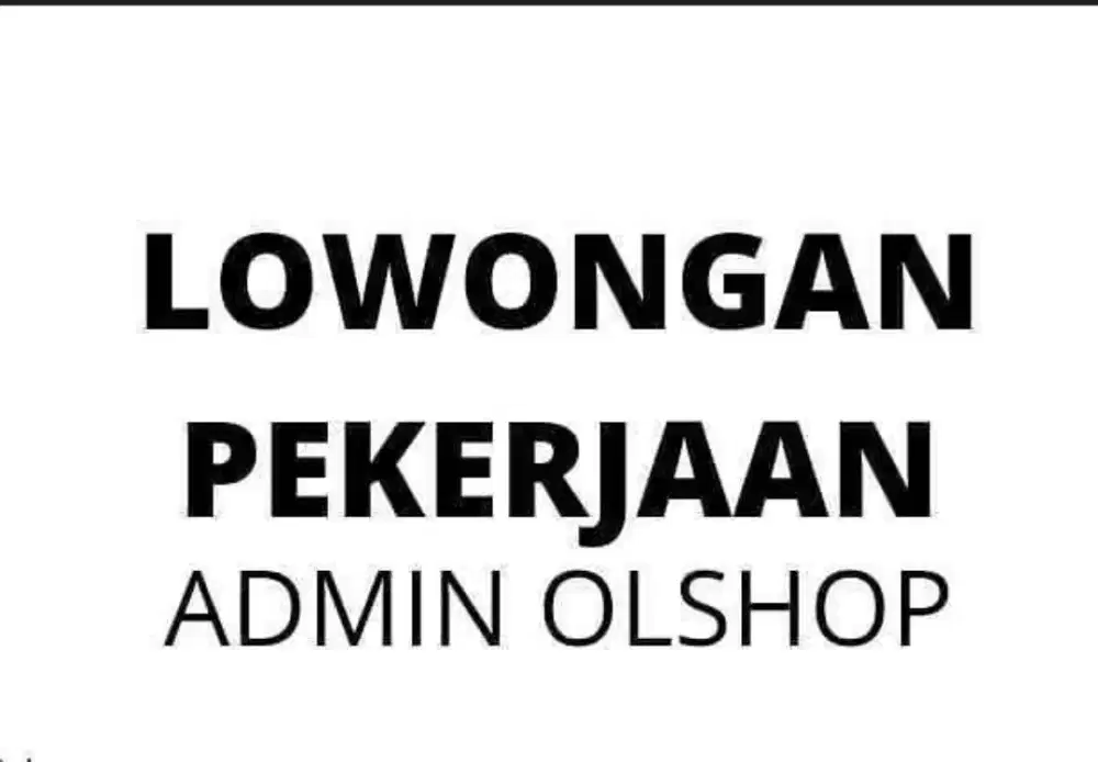 Admin online shop dan trading