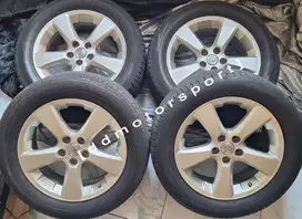 VELG OEM TOYOTA HARRIER 18X7 ET 35 BERIKUT BAN DUNLOP 235/55/18