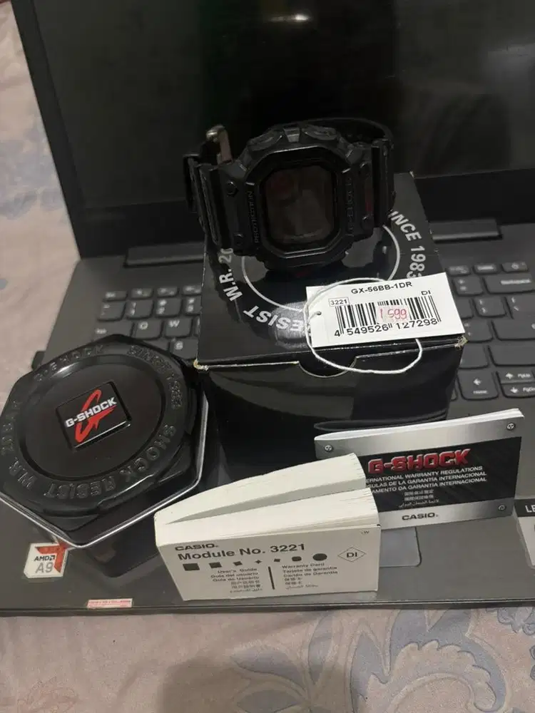 NETT Jam tangan pria G-Shock Gshock GX-56BB-1DR GX56BB original