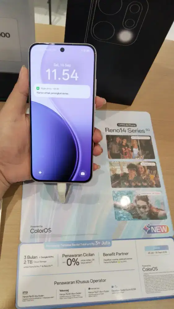 Oppo reno 14F 5g cicilan bebas bunga free 2X angsuran
