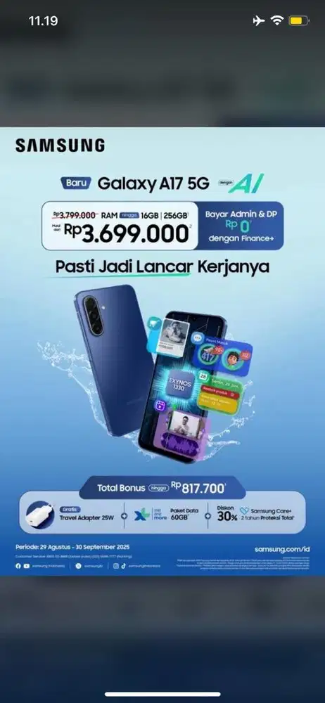 SAMSUNG GALAXY A17 5G BISA KREDIT TANPA DP & SYARAT KTP SAJA