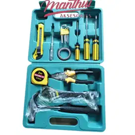Alat Set Perkakas Palu Tang Obeng Kunci Pas Cutter