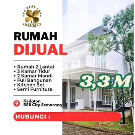 RUMAH 2 LANTAI SIAP HUNI DI KEDATON BSB CITY SEMARANG