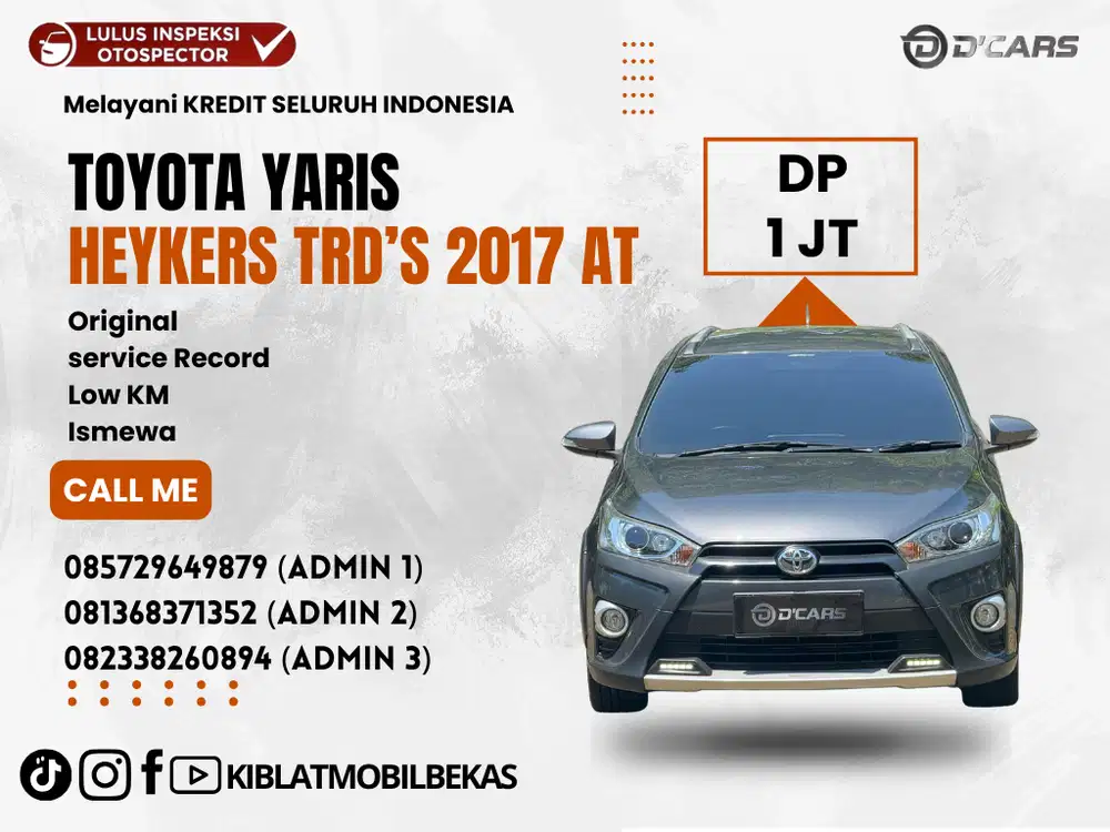 TOYOTA YARIS HEYKERS 1.5 TRD SPORTIVO 2017 MATIC  SERVICE RECORD