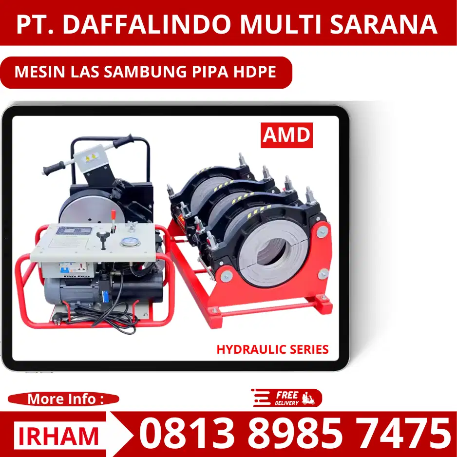 Distributor Mesin Las Pipa Hdpe 250mm Hydraulic SHD - Alat Penyambung
