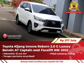 [ GARANSI 5TH ] Toyota Kijang Innova Reborn 2.0 G Bensin 2022/2023