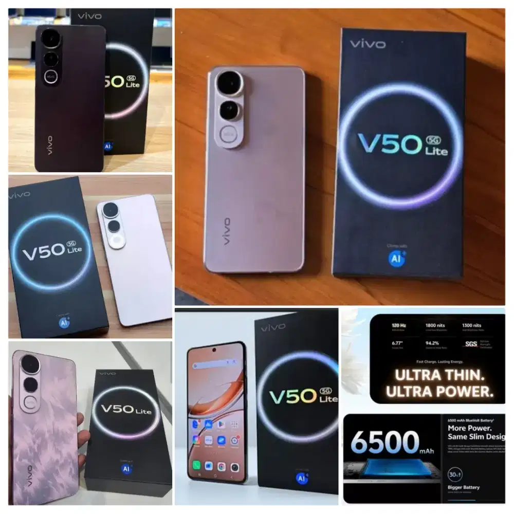VIVO V50 Lite 5G 8/256GB Bisa kredit Tanpa DP