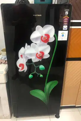 POLYTRON REFRI 1 DOOR BLACK WHITE