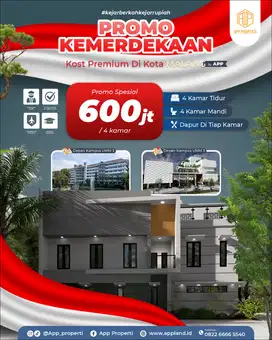 HANYA 600 JUTAAN RUMAH KOS KOTA MALANG