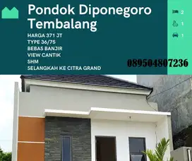 PROMO RUMAH SIAP HUNI SELANGKAH KE JALAN RAYA TEMBALANG VIEW CANTIK
