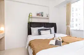 (BAYAR BULANAN) Bassura City 2BR (2 kamar) Full Furnished Siap Huni!