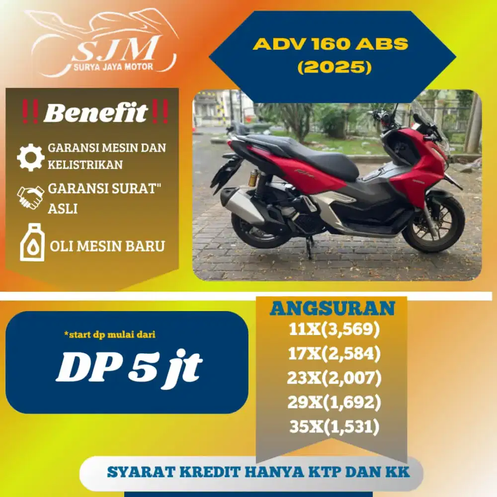 ADV 160 ABS 2025 (Nik24) Pajak Panjang