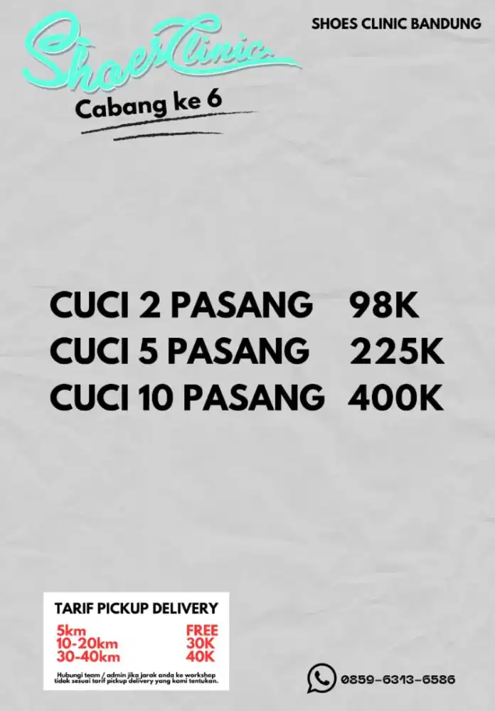 Jasa cleaning dan repair sepatu