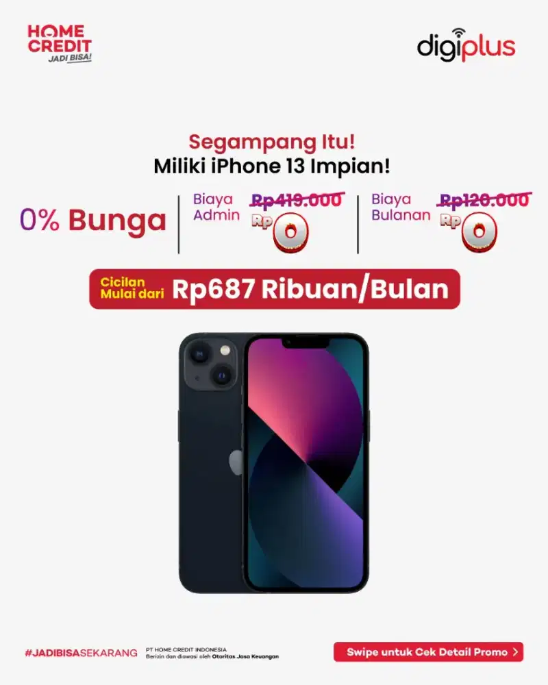 KREDIT IPHONE 13 CICILAN mulai 700rb