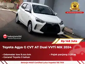 [ GARANSI 5TH ] Toyota Agya G CVT AT Dual VVTi 2024/2025