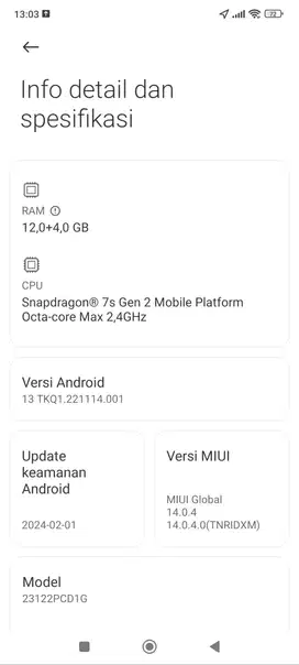 Poco x6 5g 12/256