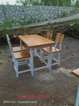 Meja kursi makan dan cafe kedai