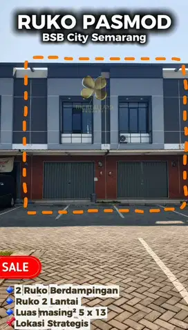 2 RUKO 2 LANTAI BERJEJERAN PASAR MODERN BSB CITY SEMARANG