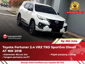 [ GARANSI 5TH ] Toyota Fortuner 2.4 VRZ TRD Sportivo Diesel 2018/2019