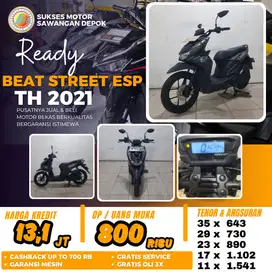 PROMO CASH KREDIT HONDA NEW BEAT STREET ESP TH 2021 MULUS BERGARANSI