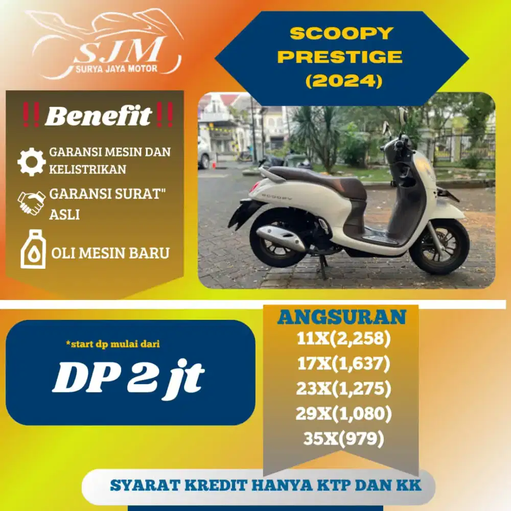 Scoopy Prestige 2024 Pajak Panjang