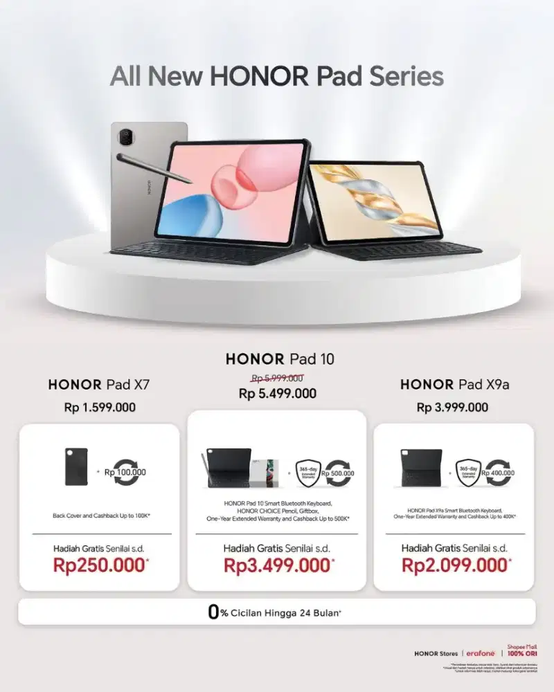 HONOR PAD SERIES BANYAK PROMO BISA CICILAN
